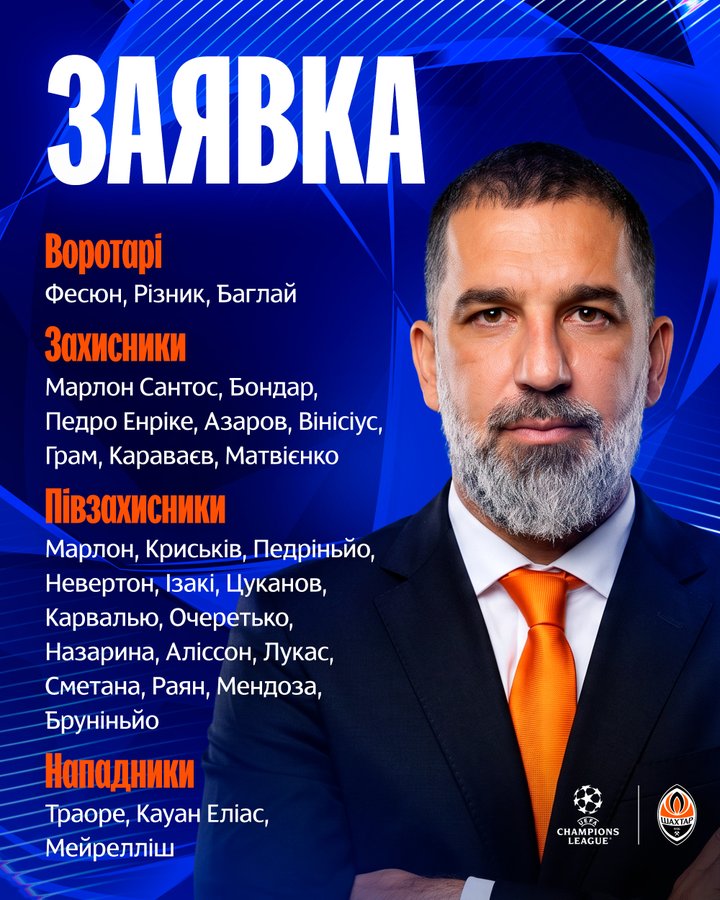 "Шахтар" здивував заявкою на Лігу чемпіонів: відчепили кількох зірок