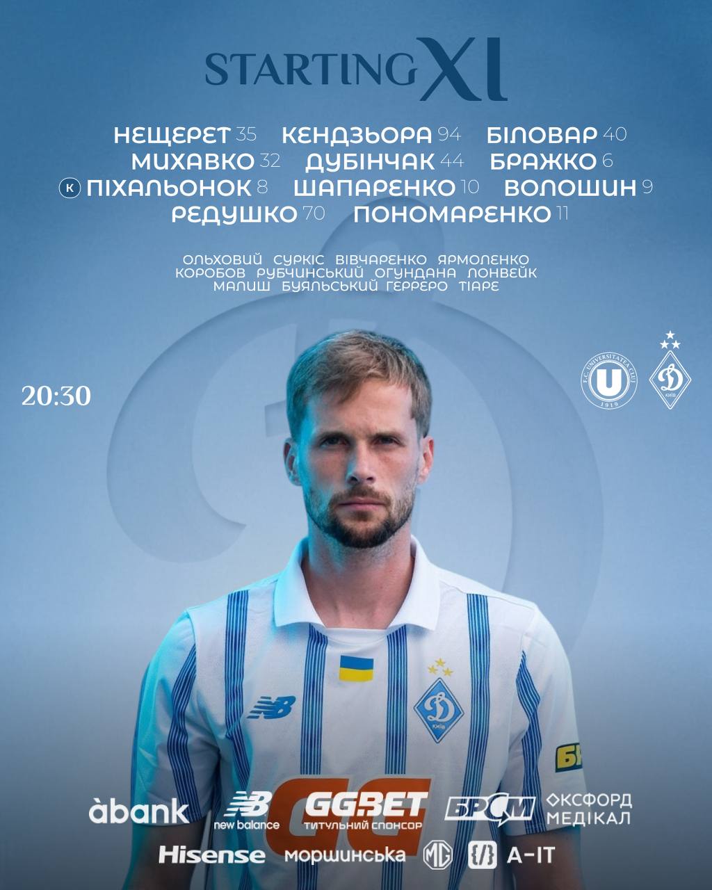 Київське "Динамо" зі скрипом пройшло румунську "Університатю" в Лізі Європи